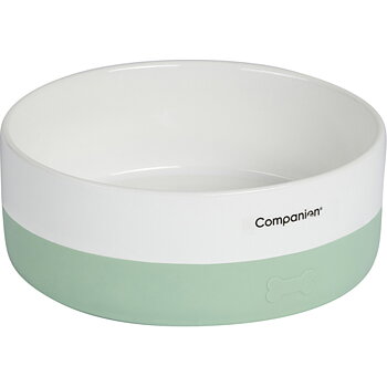 Companion keramik matskål med silikon - Lichen