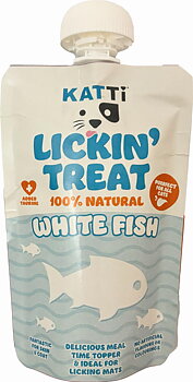 Katti Lickin Treat Kattgodis (Valkoinen Kala)