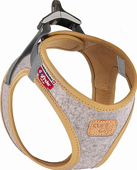 Curli Vest Clasp Alpine Dog Harness - Light Grey, L