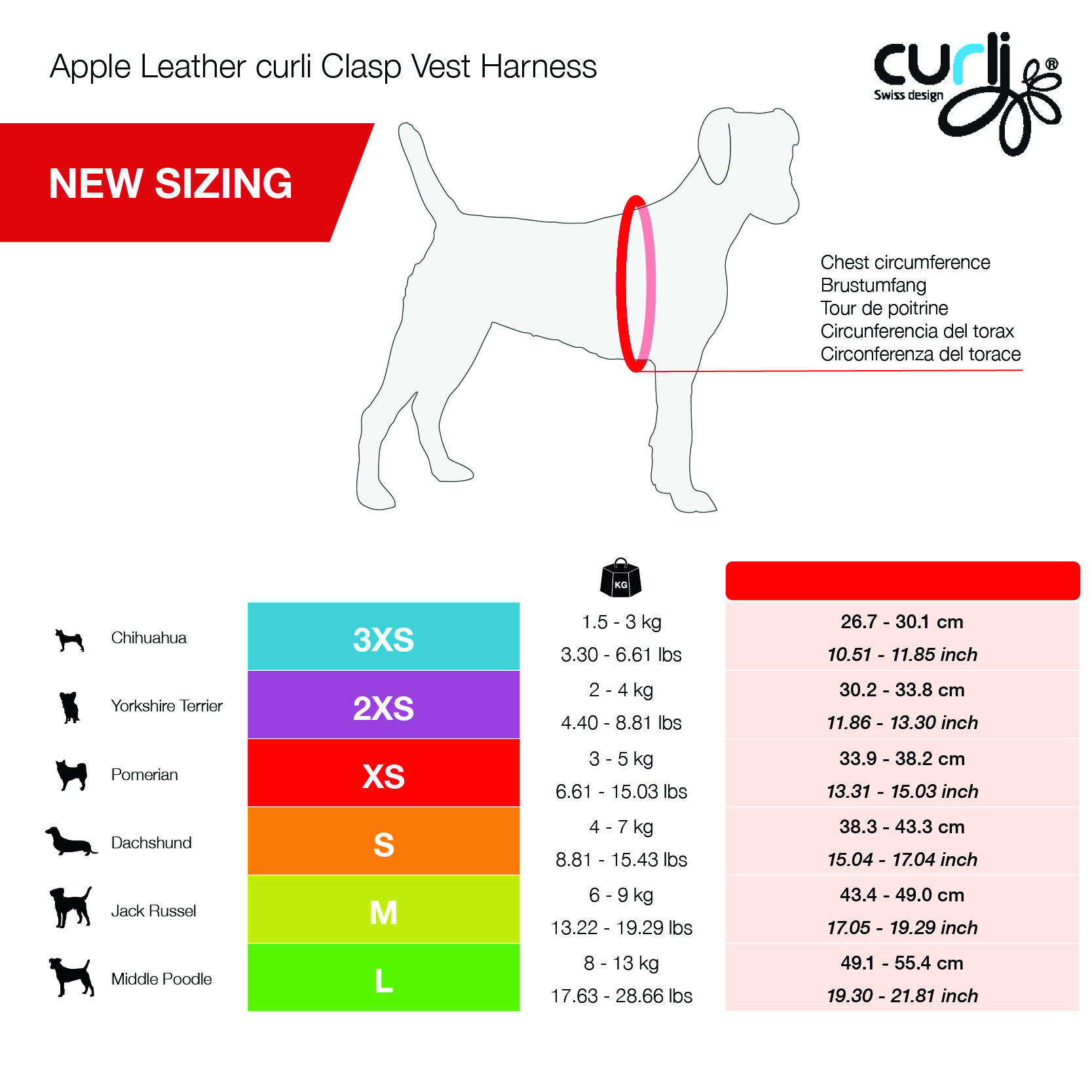 Curli Apple Leather Vegan Dog Harness - Brown, 3XS - 3