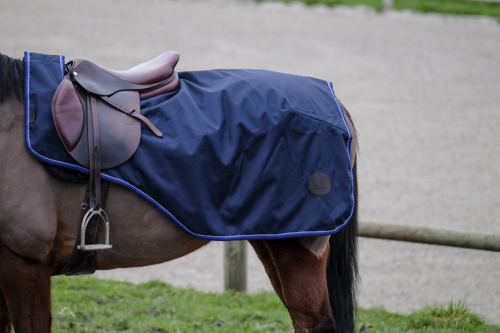 EQUITHEME 'Classic 600D' Exercice Rug Navy