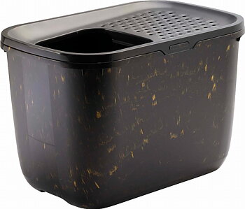 SAVIC Hop In Litter Box  - Black/Gold 58,5x39x39,5 cm
