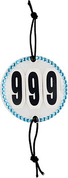 Horse Guard Numerolappu Bling Sininen, onesize