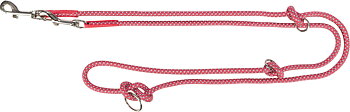 Jolly Paw Adjustable Braided Leash Reflex 2 m - Salmon