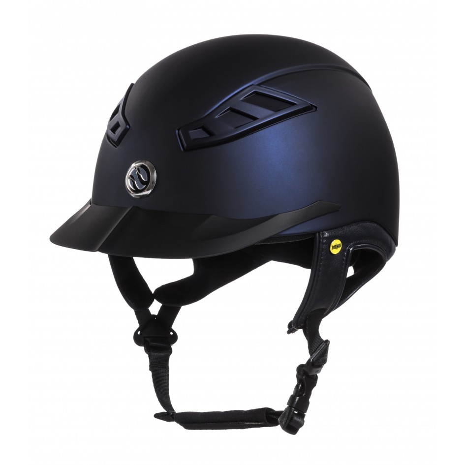Back on Track Riding Helmet EQ3 Lynx Smooth Top - Blue