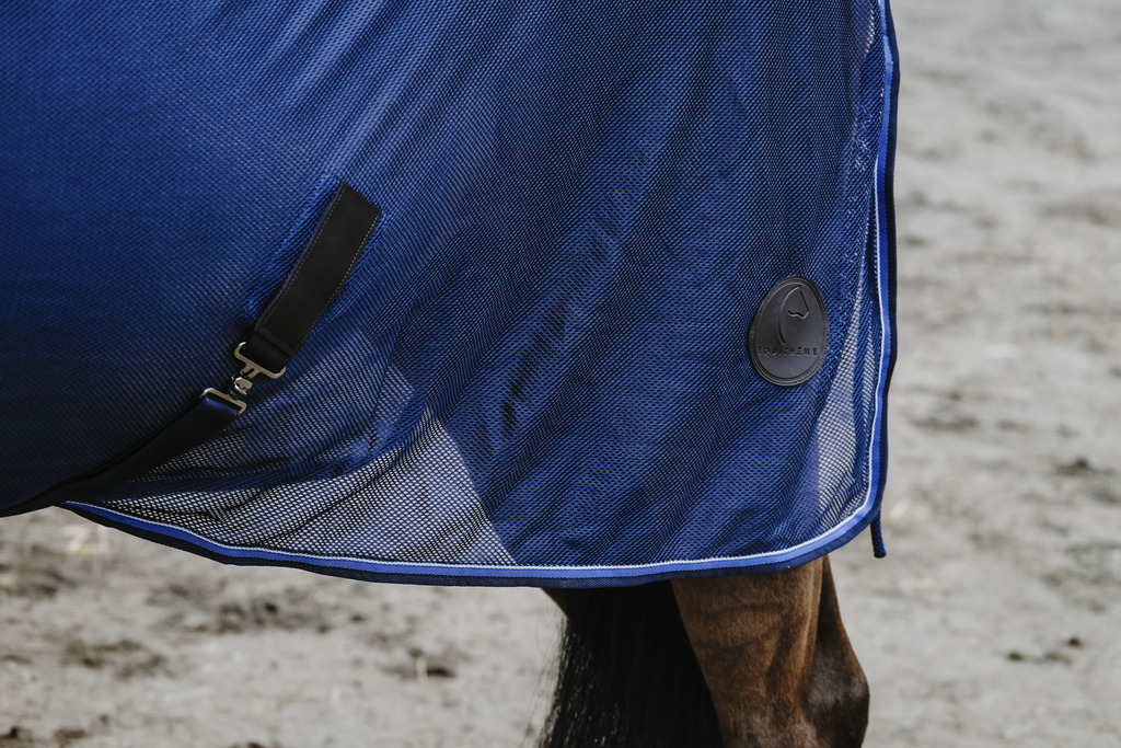 EQUITHEME 'Classic' Sheet, 3D Mesh Navy - 2