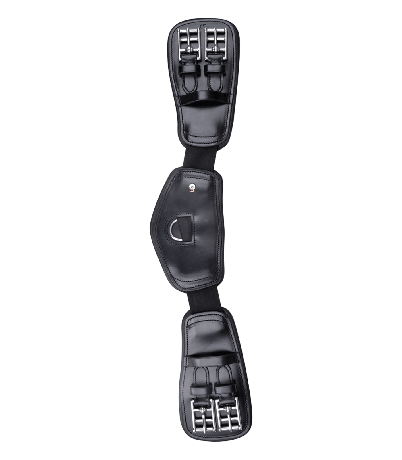 Waldhausen Elasticated leather short belt - Black
