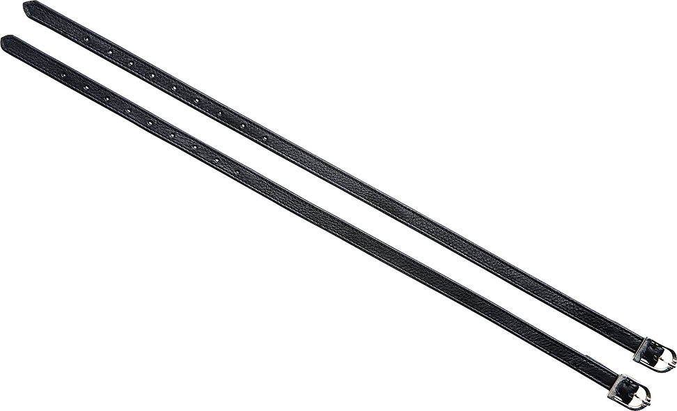 NORTON PRO 'Soft Leather' Spur Straps Black