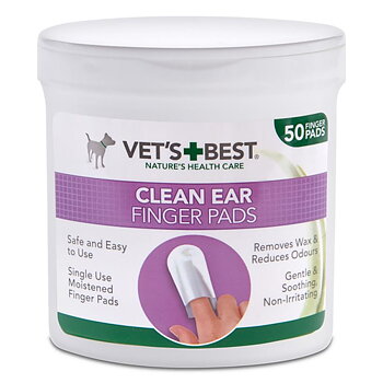 Vet's Best Korvienpuhdistuslaput - 50kpl