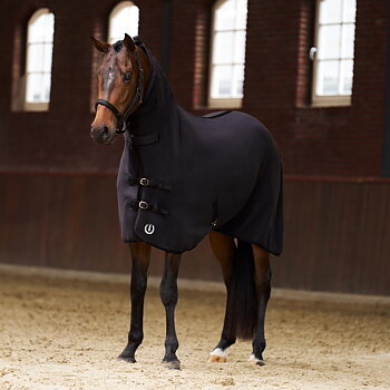 Imperial Riding Fleeceblanket with neck Fundamental - Black