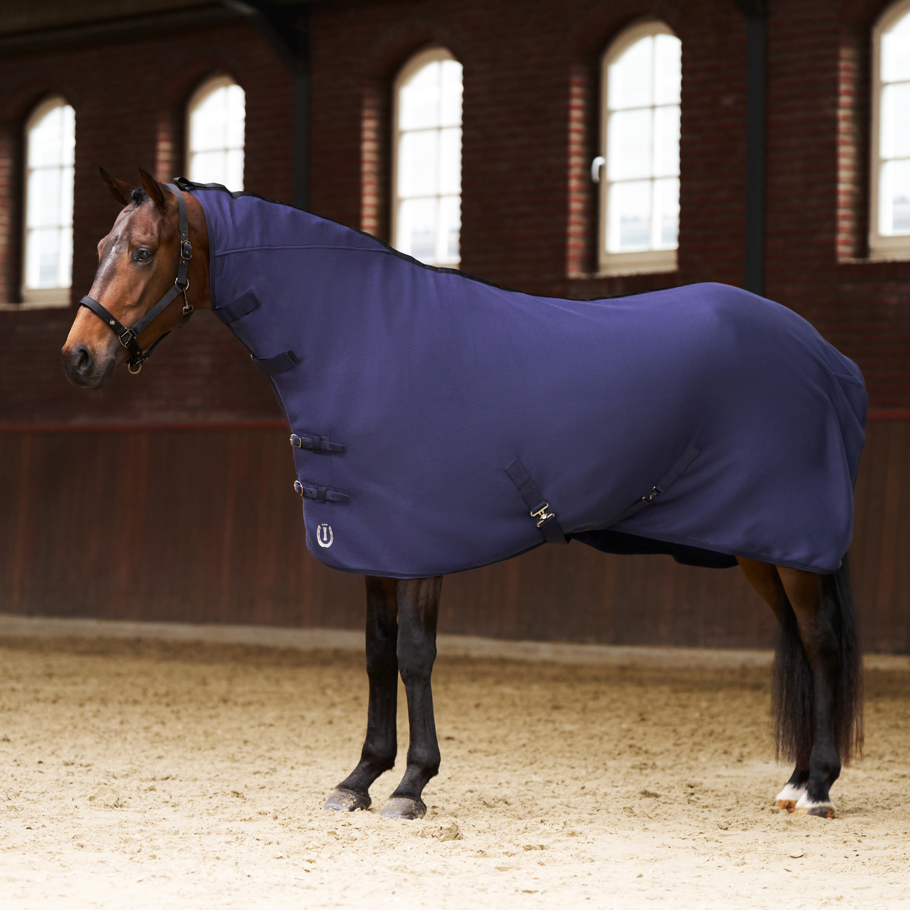 Imperial Riding Fleece-loimi kaulalla Fundamental - Tummansininen - 6