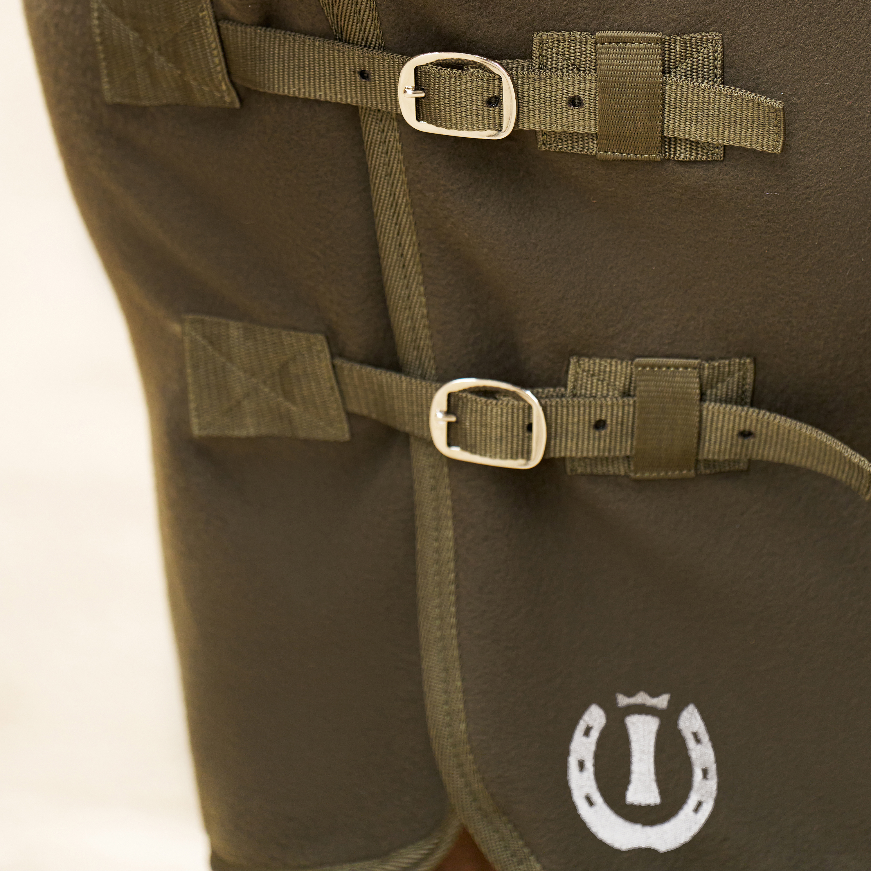 Imperial Riding Fleeceblanket with neck Fundamental - Olive green - 5