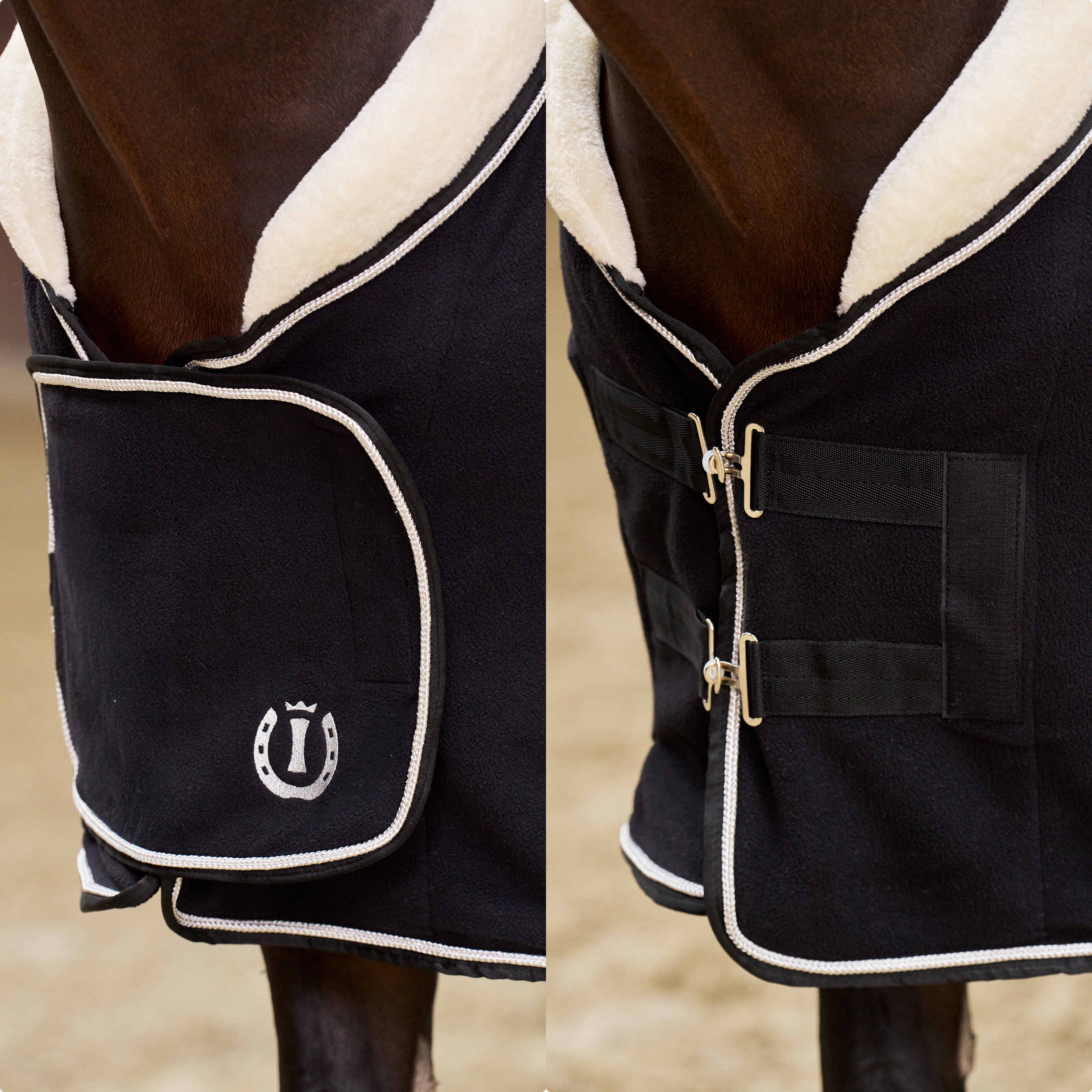 Imperial Riding Fleece blanket Essential - Black - 4