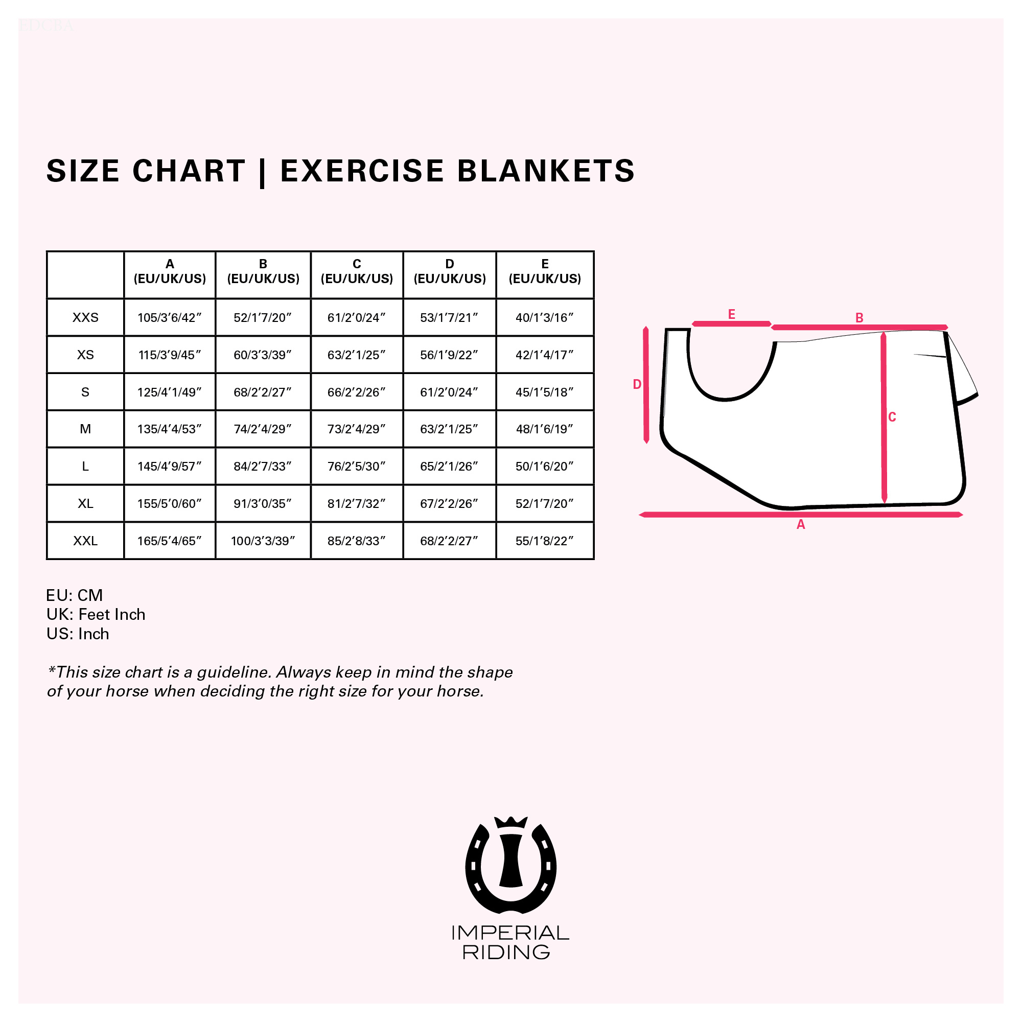 Imperial Riding Exercise blanket Reflective - Neon Pink - 4