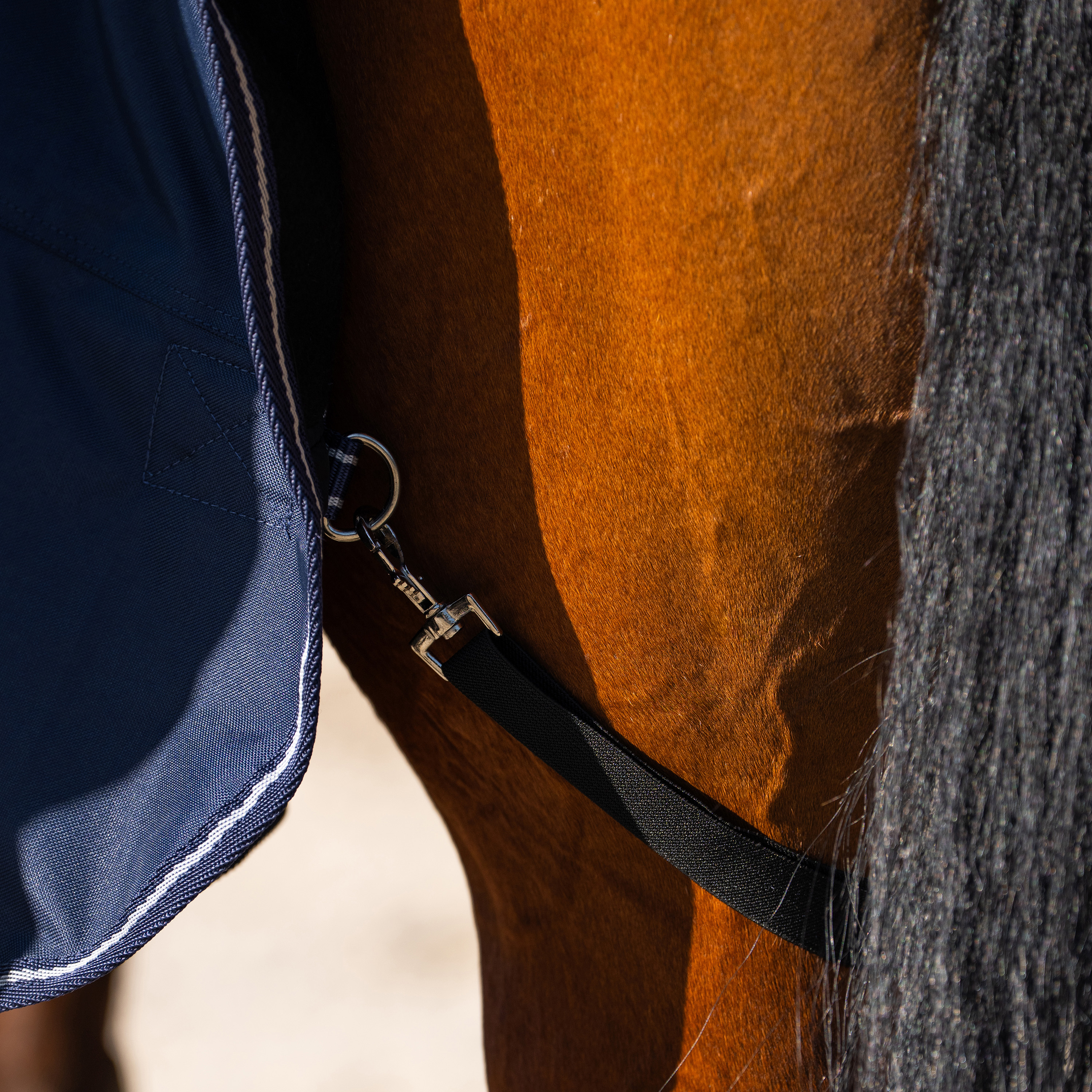 Imperial Riding Utomhustäcke Basic with high neck Fleece - Marinblå - 3