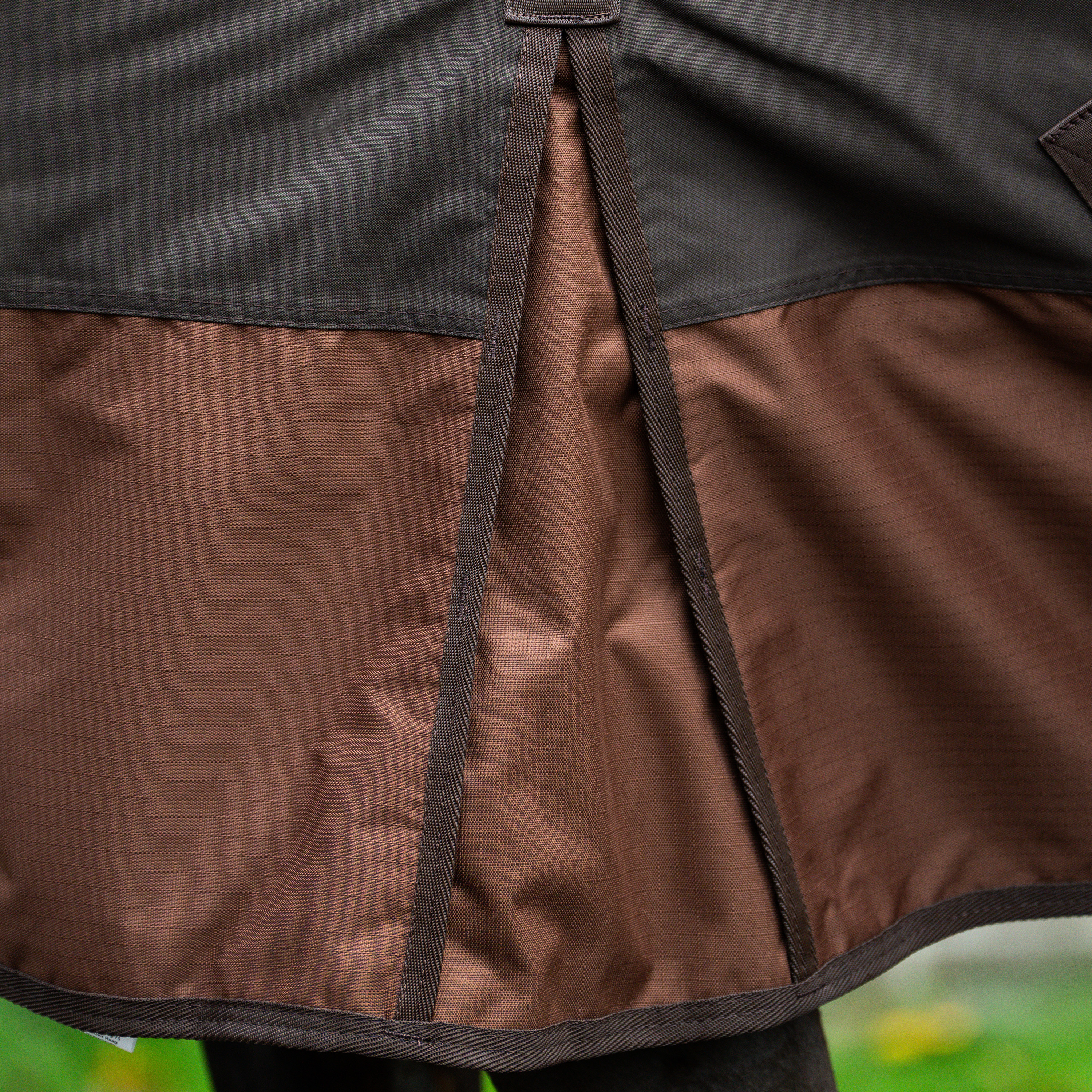 Imperial Riding Outdoor blanket Customized without neck 400gr - Dark Brown - Light Brown - 5