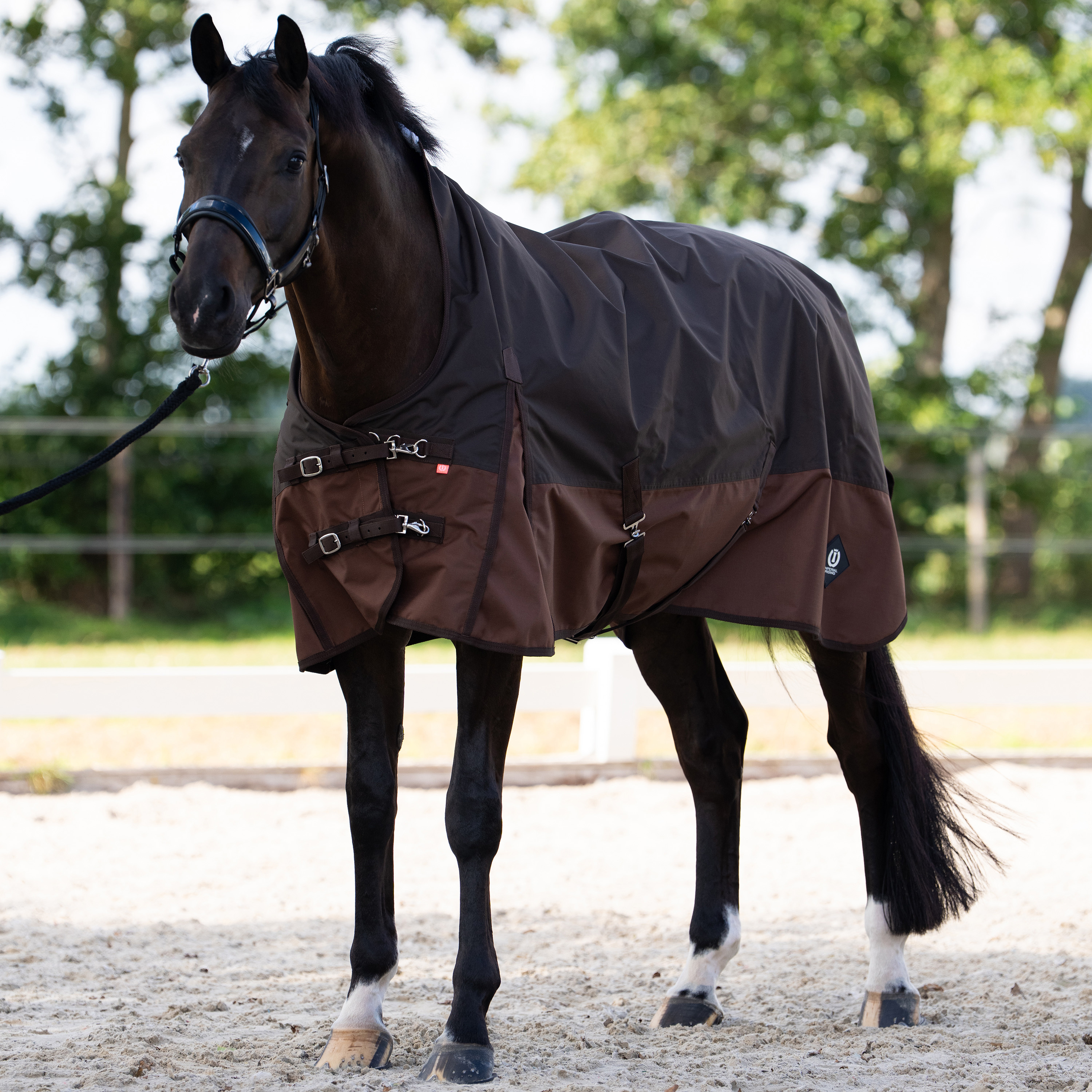 Imperial Riding Ulkoloimi Customized with high neck Summer - Tummanruskea - Vaaleanruskea