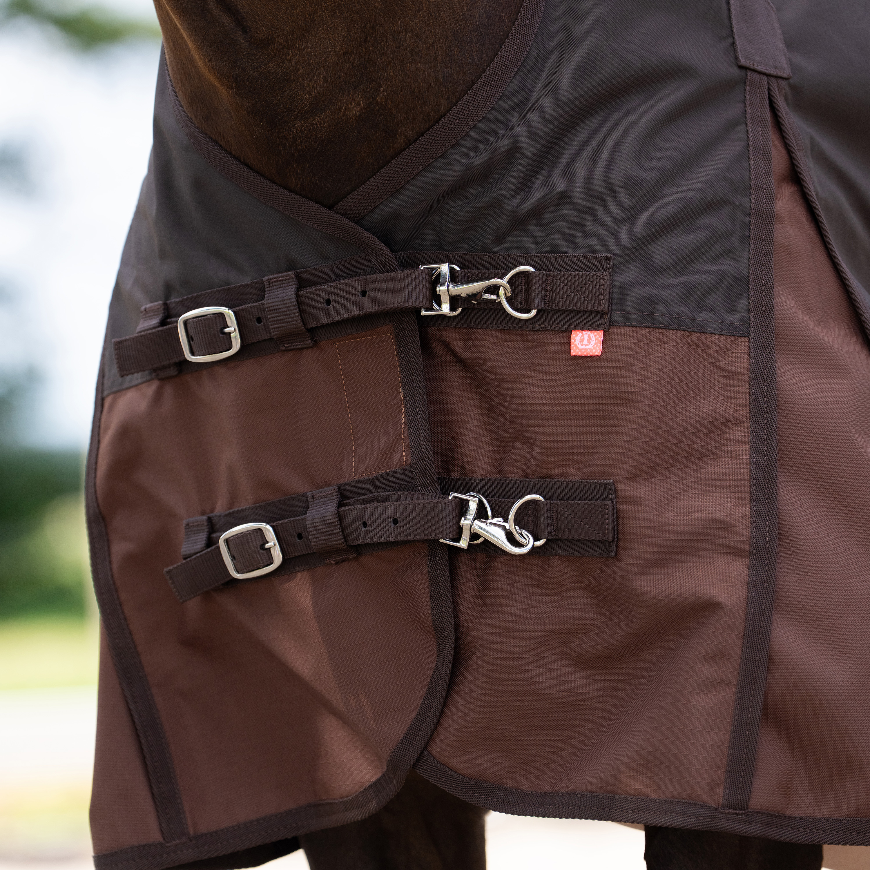 Imperial Riding Ulkoloimi Customized with high neck Summer - Tummanruskea - Vaaleanruskea - 2