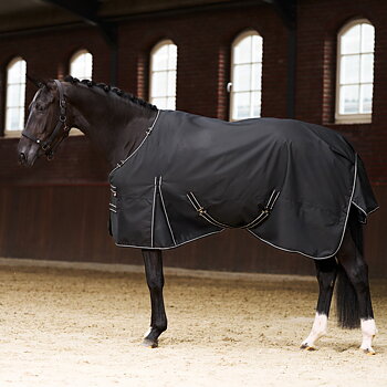 Imperial Riding Outdoor blanket Basic with detachable neck Fleece - Black