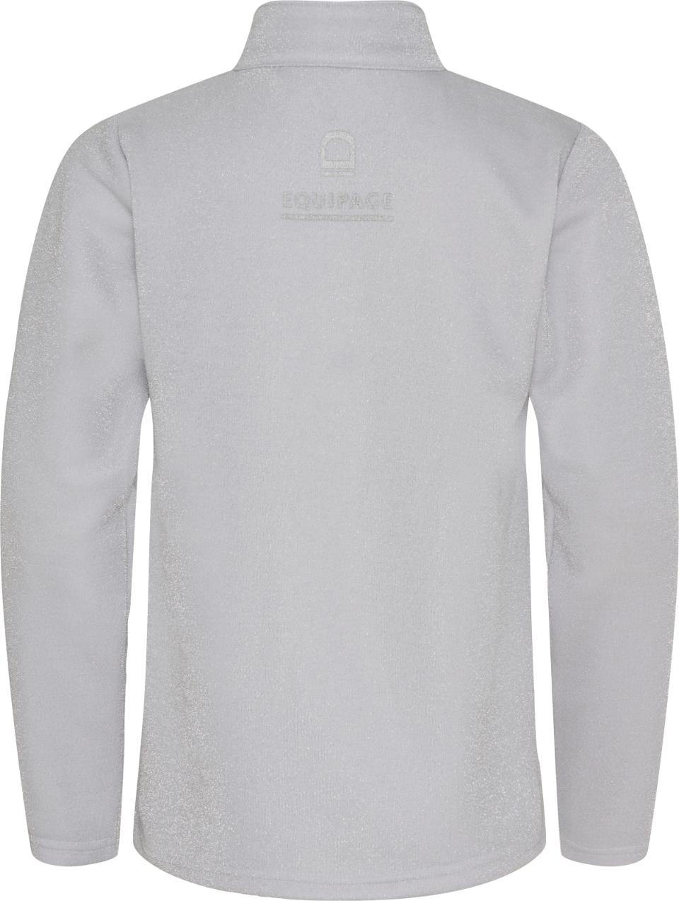 Equipage Shimmer Long Sleeve Half Zip Shirt White Junior - 3