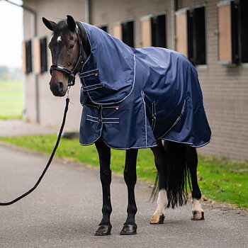 Imperial Riding Outdoor blanket Basic with detachable neck Fleece - Navy