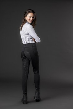 Equipage Selena Winter Vollbesatz-Reithose Schwarz Junior