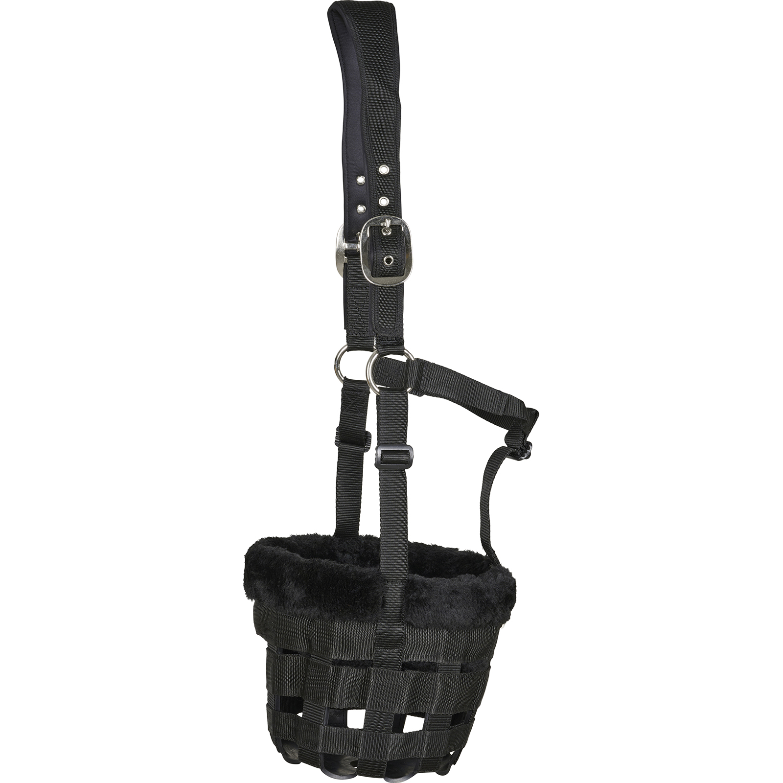 Horse Guard Anatomic Weide Snute -hevosmaski keinokarvalla Musta
