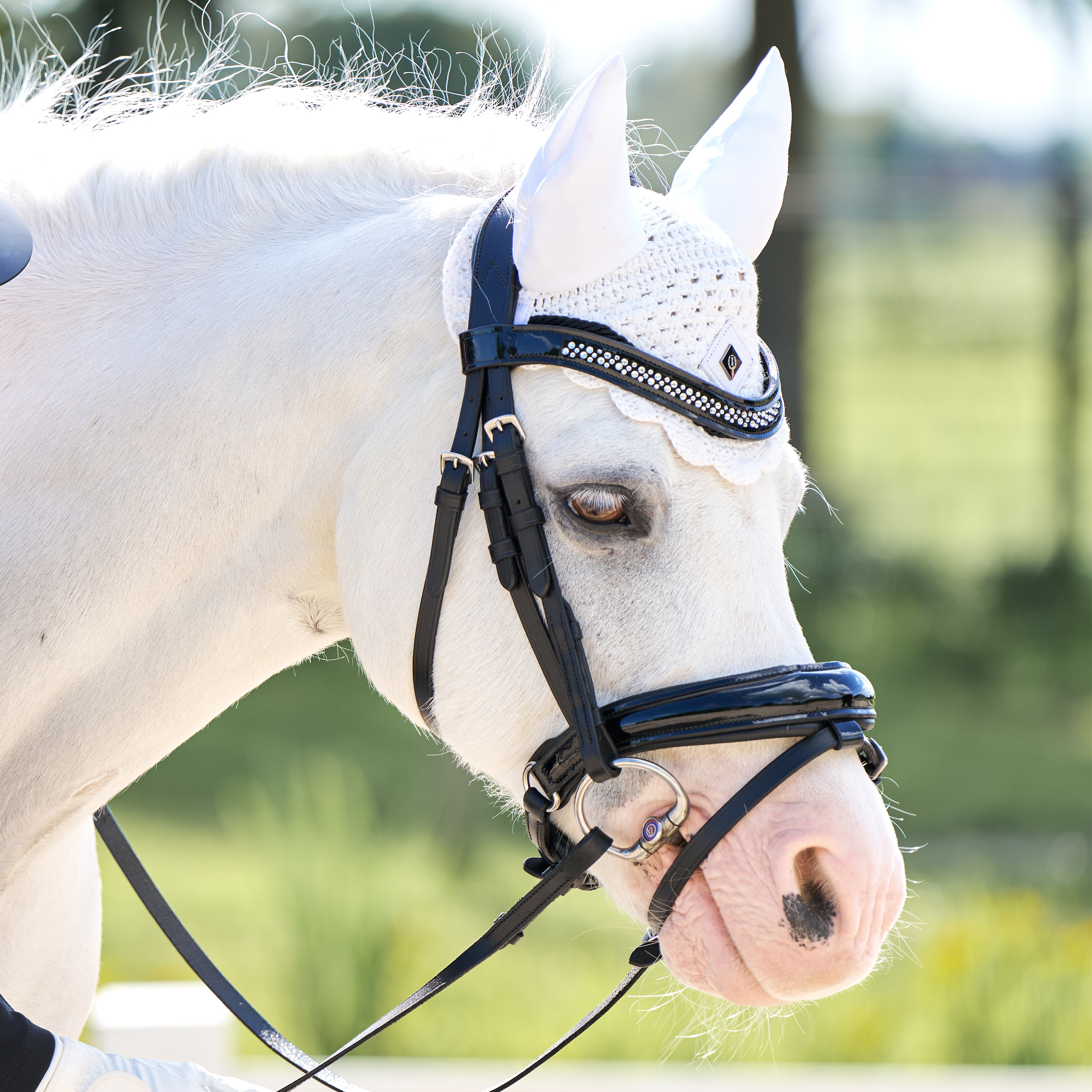 Imperial Riding Flyveil Rebel - White - 2