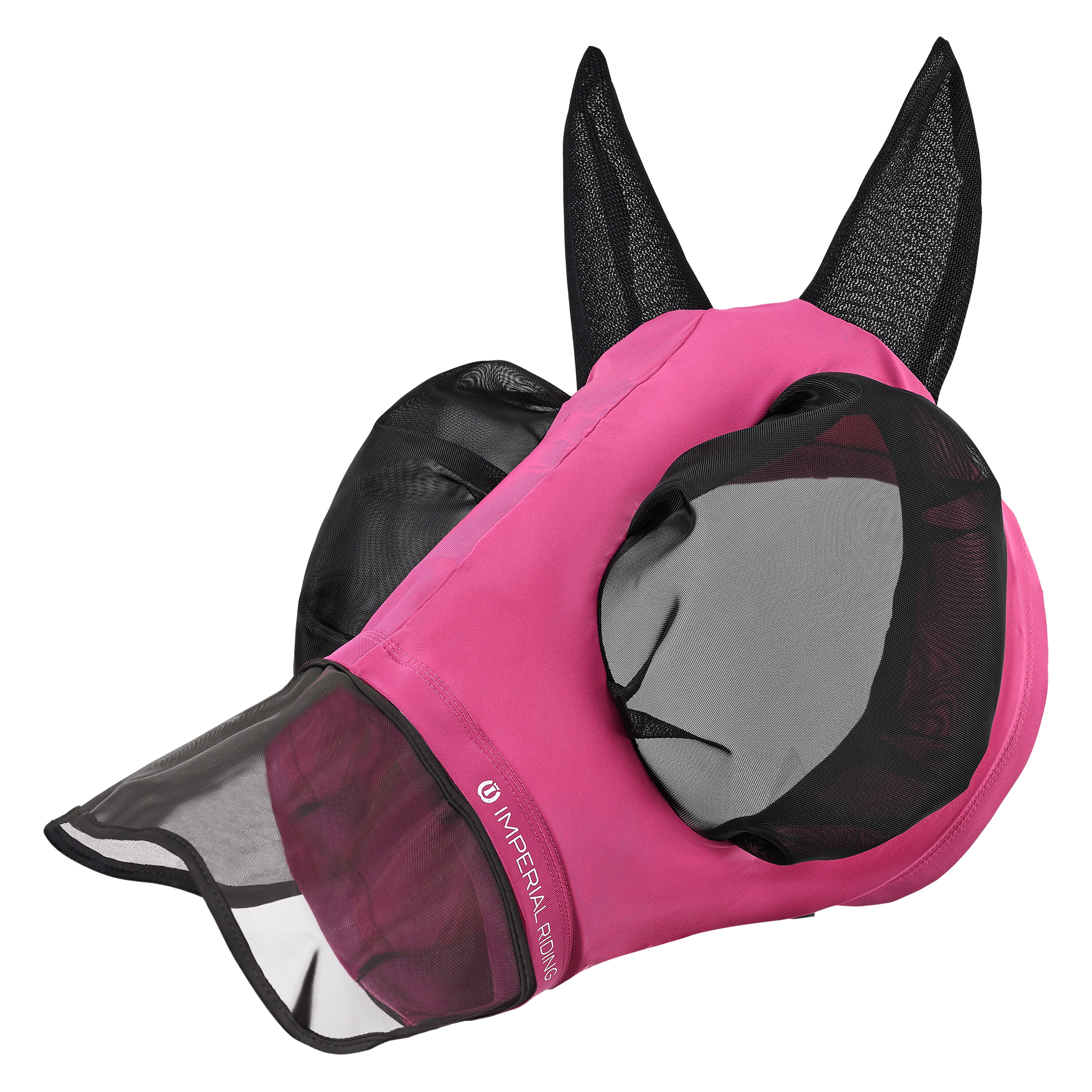 Imperial Riding Flymask with nose Trail ride - Pink