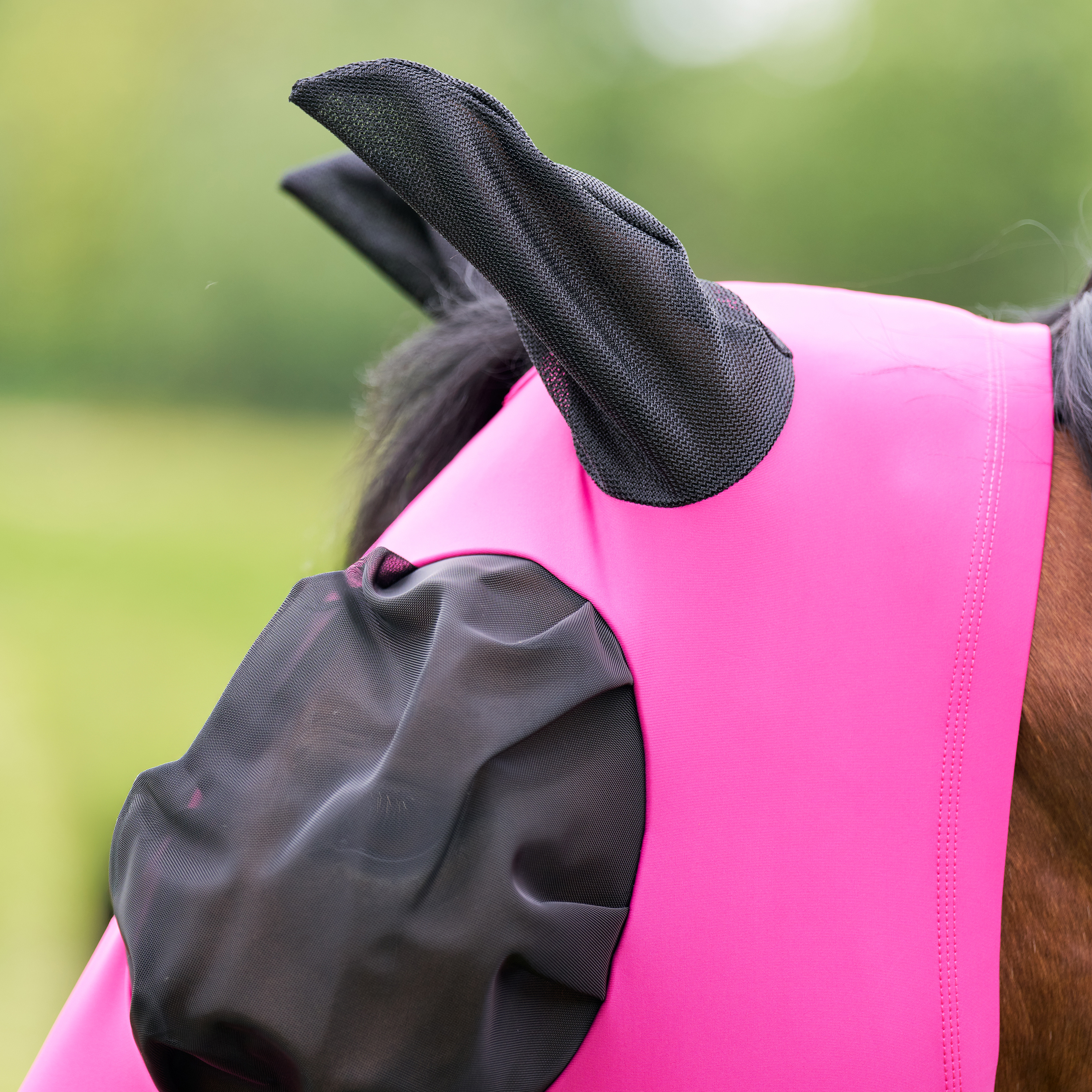 Imperial Riding Flymask with nose Trail ride - Pink - 4