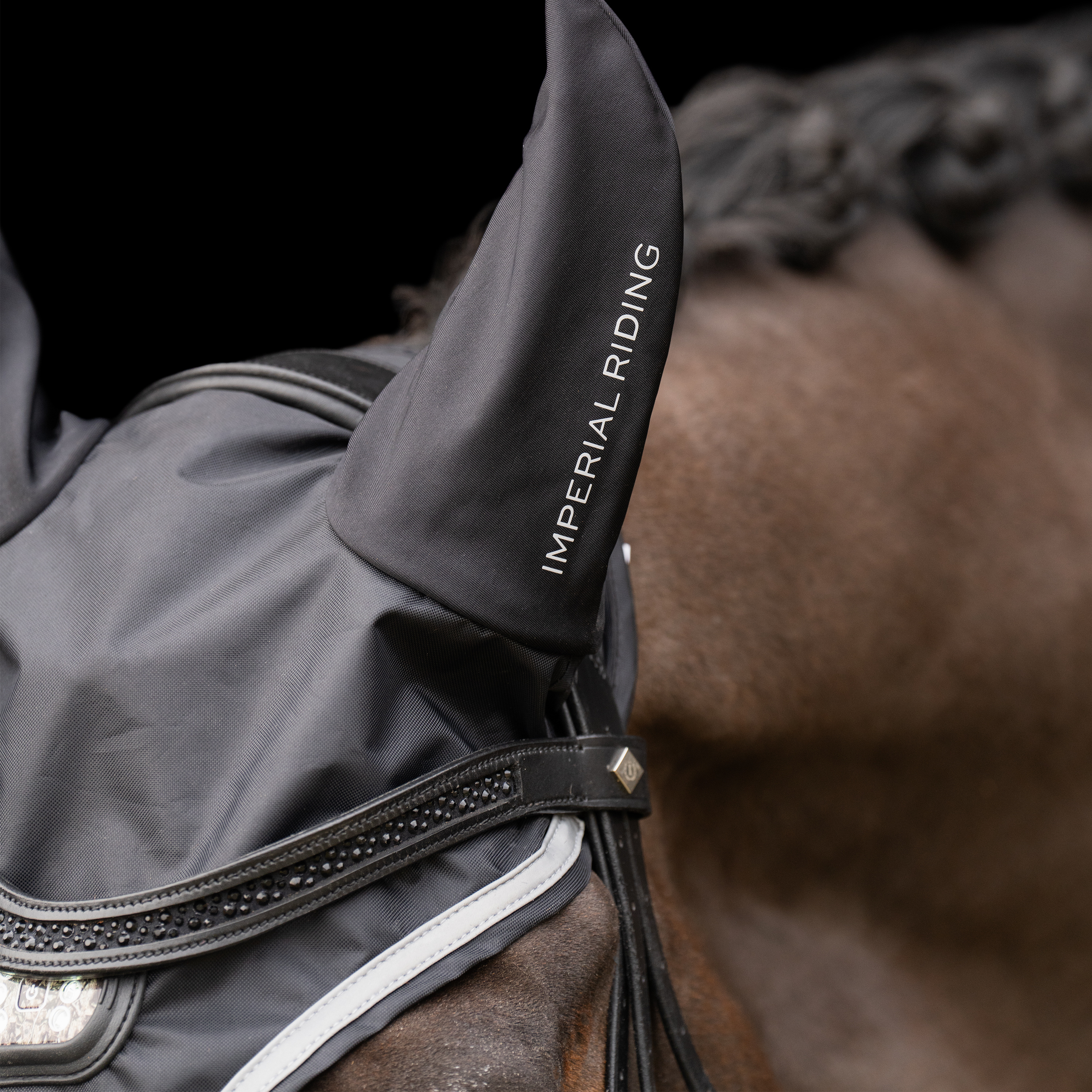 Imperial Riding Flyveil Luminous - Black - 3