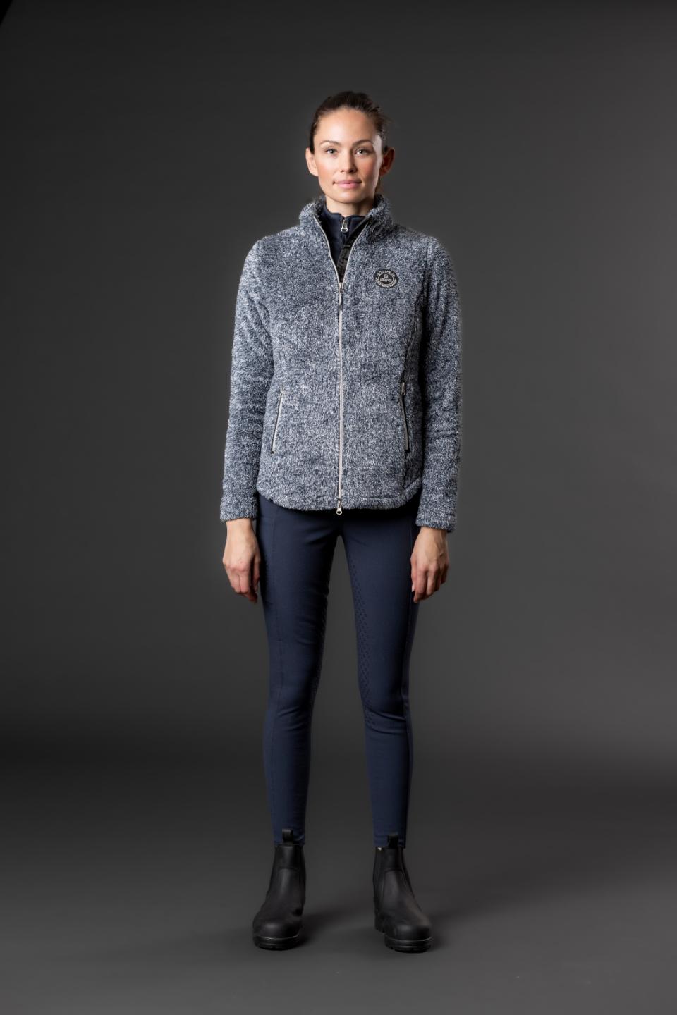 Equipage Miles Teddy Fleecejacka Blue Fog Junior - 4