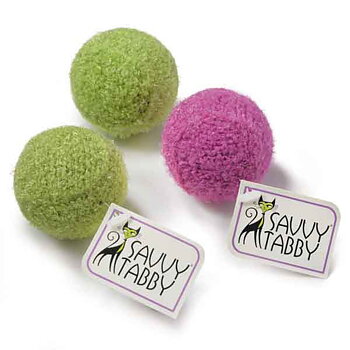Savvy Tabby Knit Rattle ‑pallo