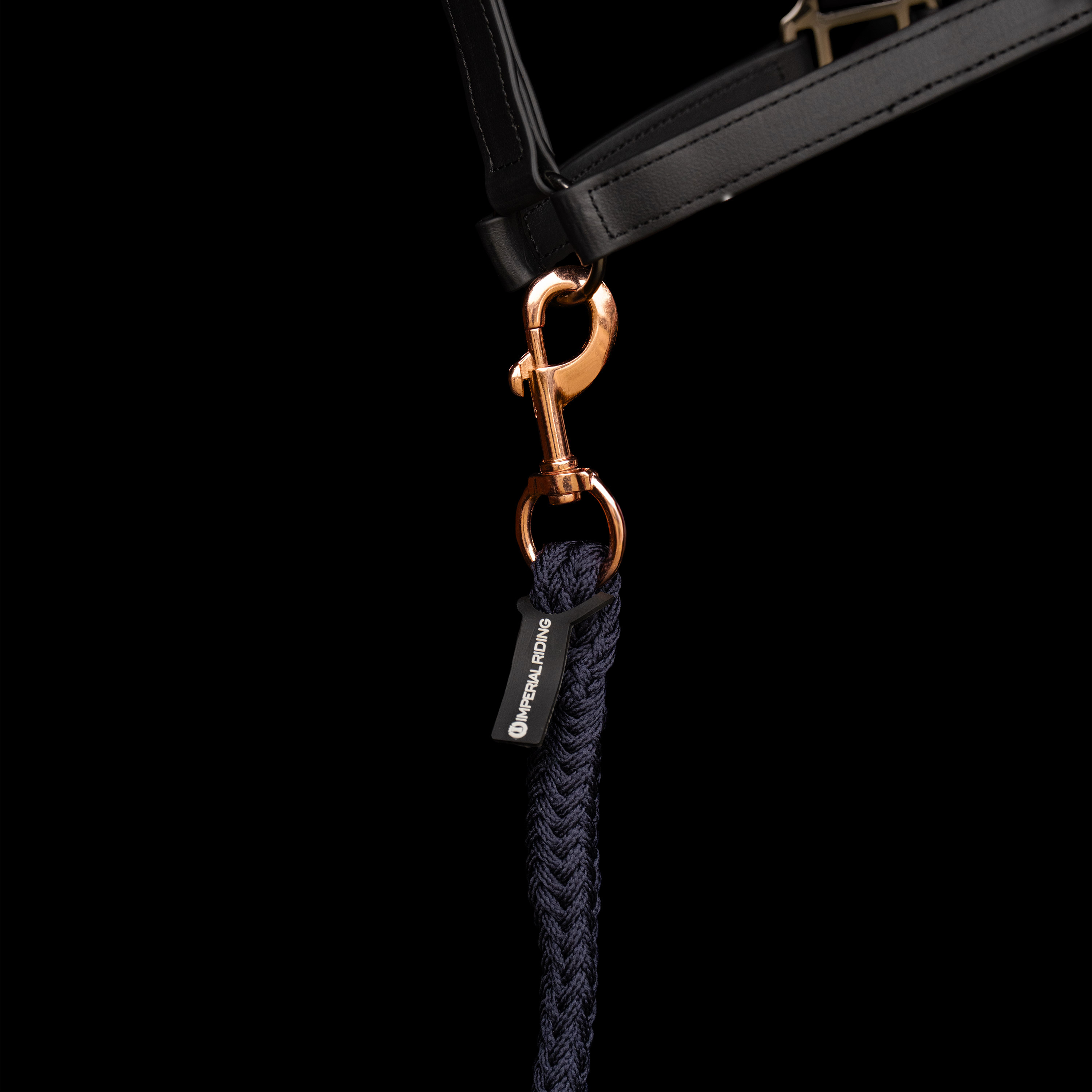 Imperial Riding Lead rope Classic SH - Navy-Rosegold - 2