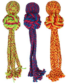 KONG Wubba Weaves ‑köysilelu, vinkuva