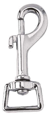 Feeling Snap Hook Square, 21 mm - Nickel-Plated Nickel plated metallic