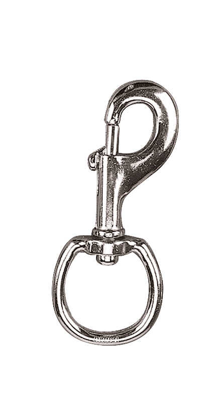 Feeling Snap Hook Round, 31 mm - Nickel-Plated Nickel plated metallic