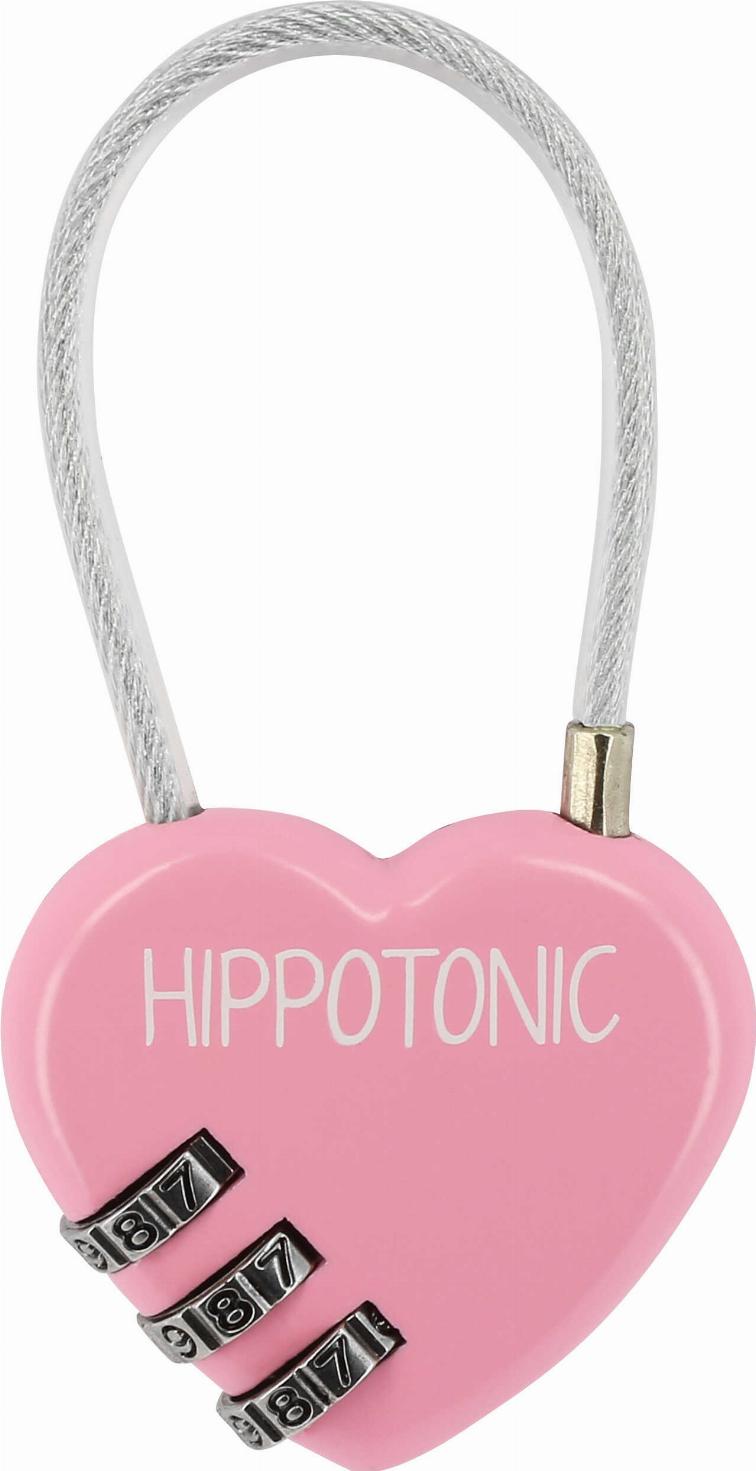 Hippotonic Heart Padlock Pink