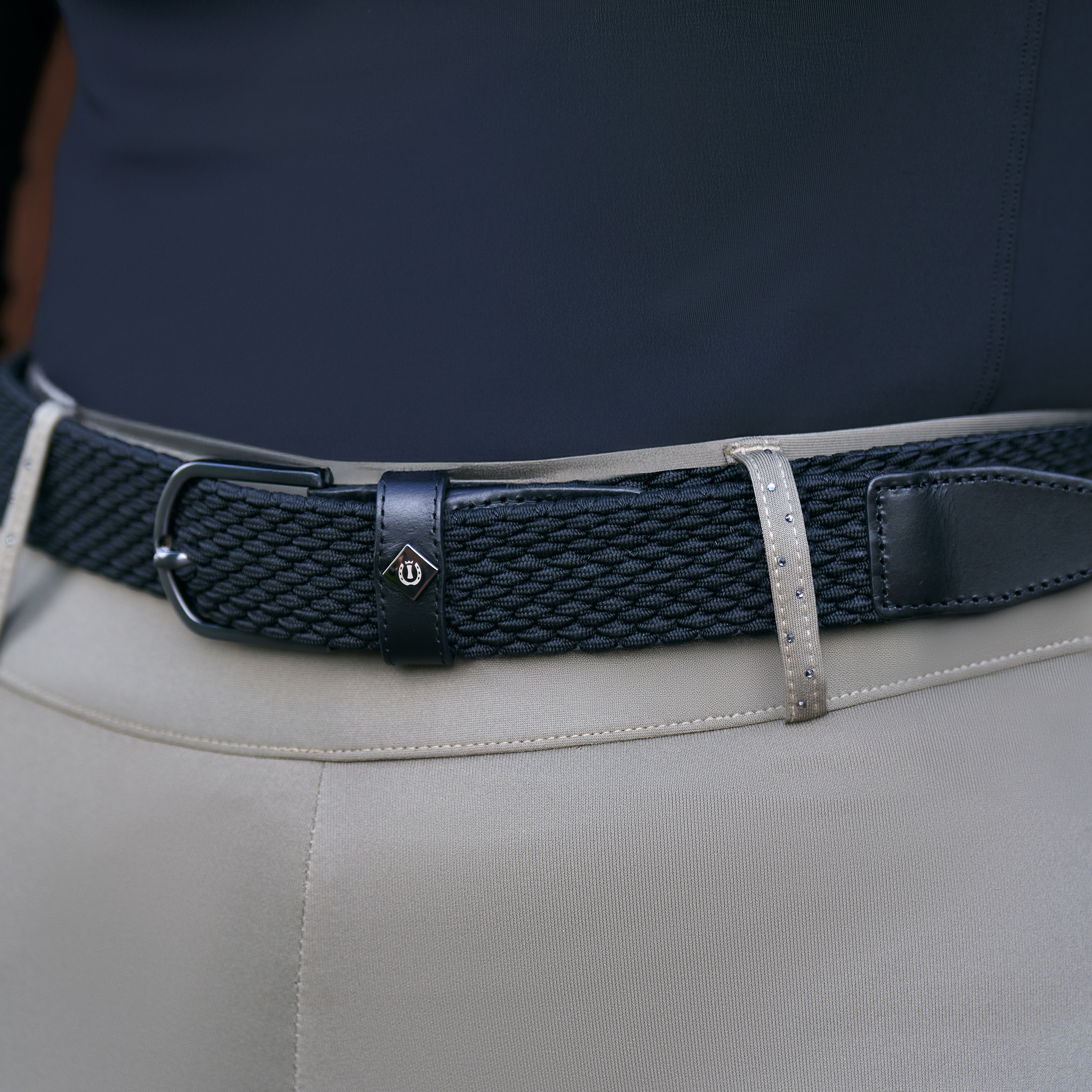 Imperial Riding Elastic braided belt - Black - 3