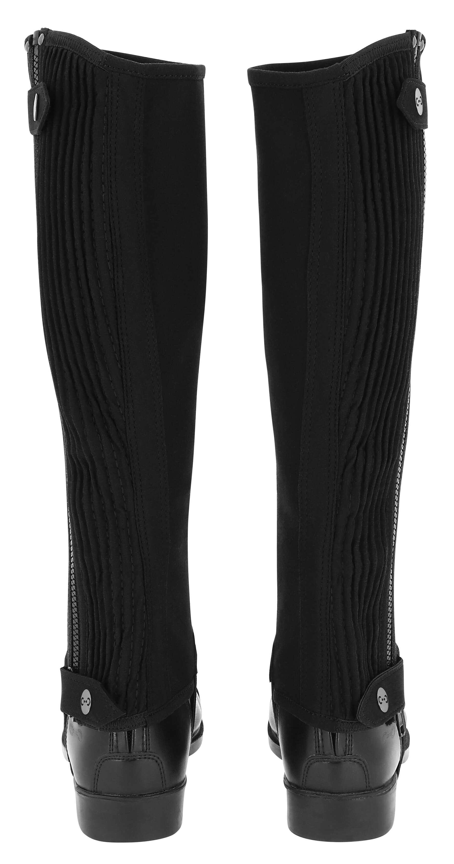 Riding World Kevin Half Chaps, Regular Black - 4