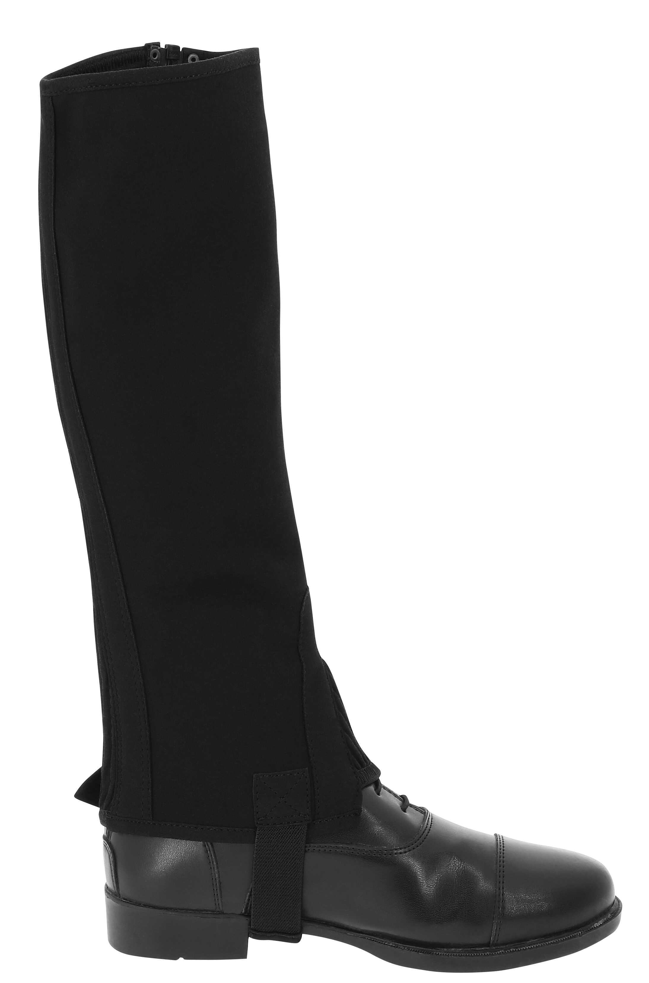 Riding World Kevin Half Chaps, Regular Black - 2