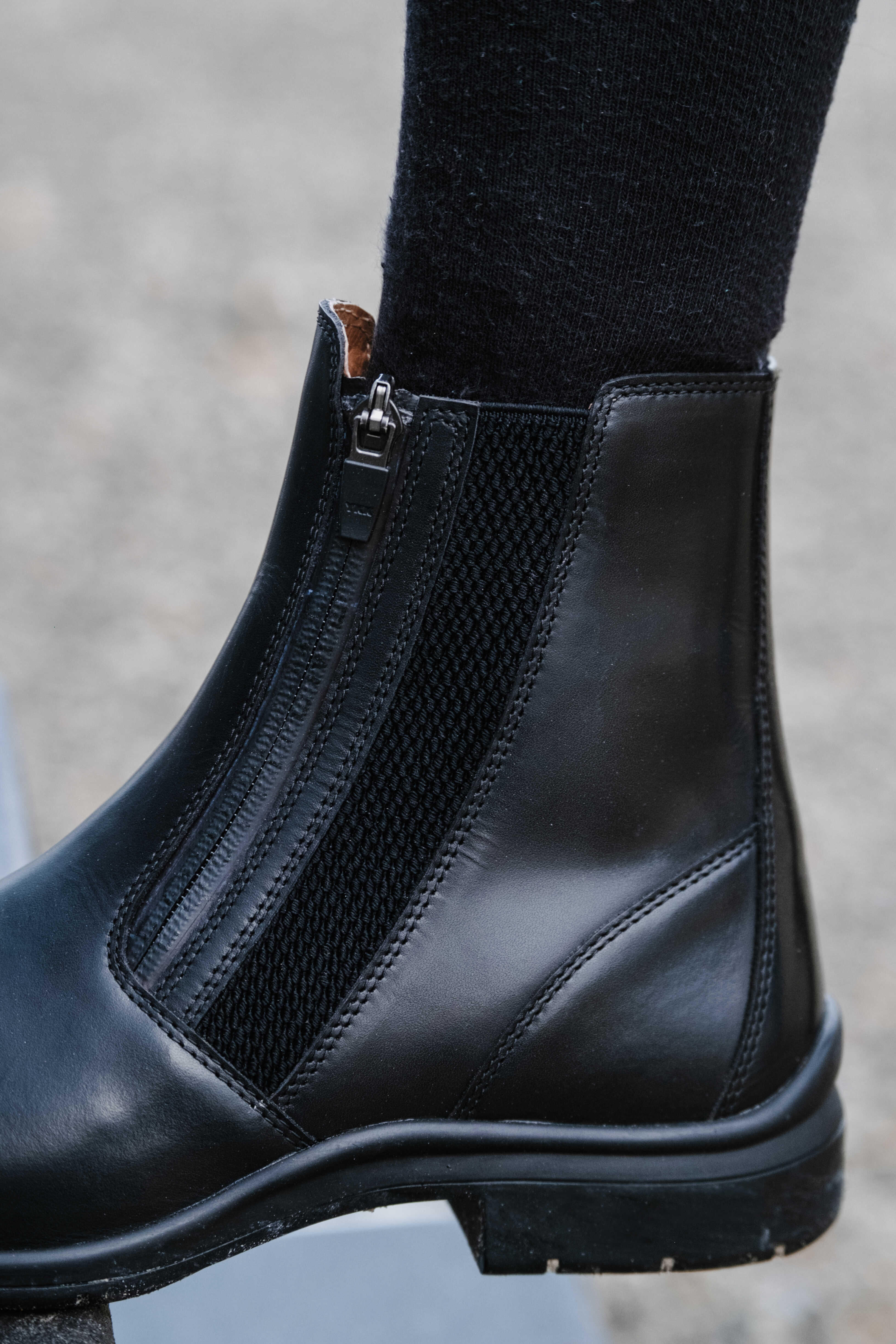 Equitheme Sportliche Reitschuhe mit Reißverschluss Schwarz - 7