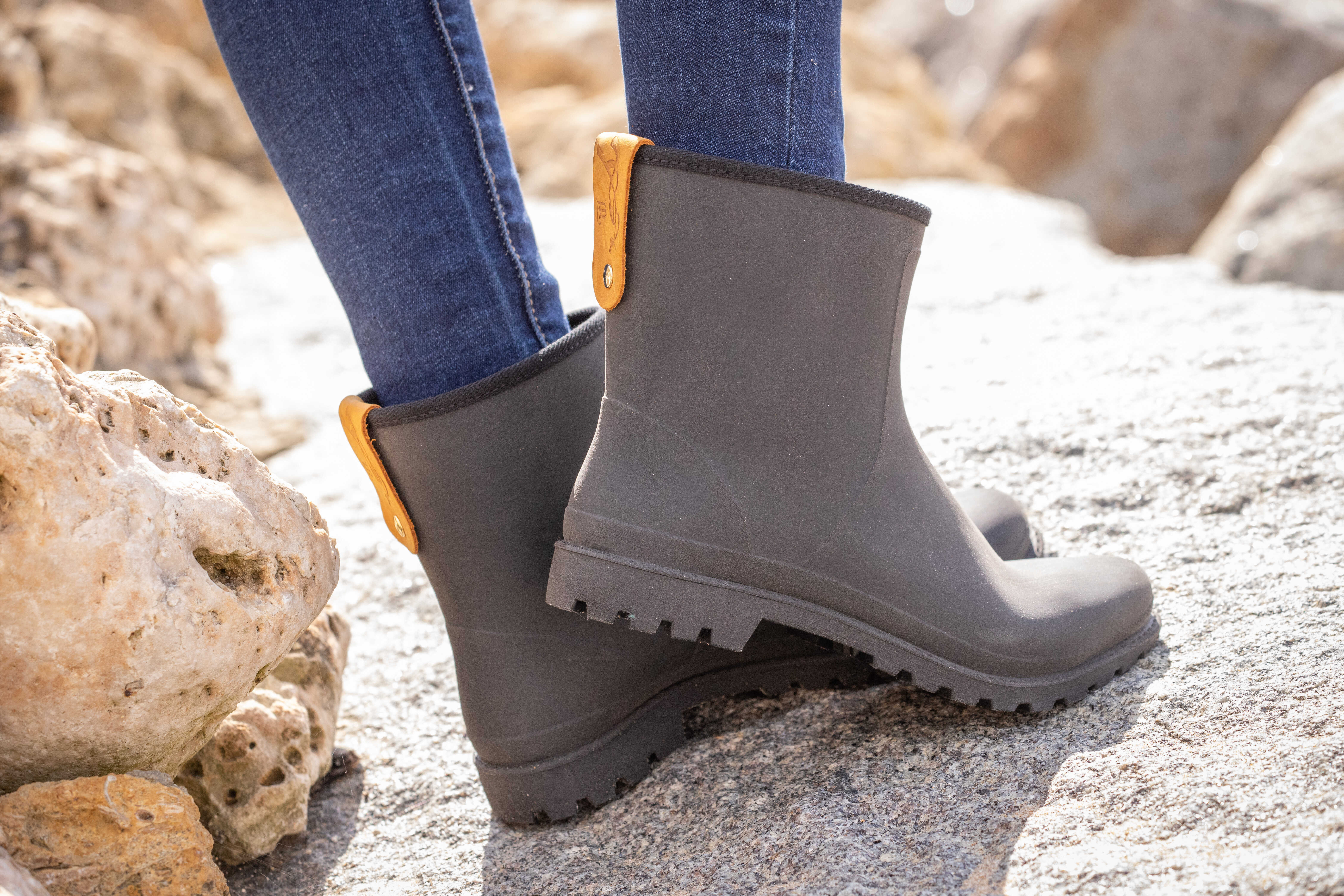 Penelope Lulu Rubber Boots Black - 5