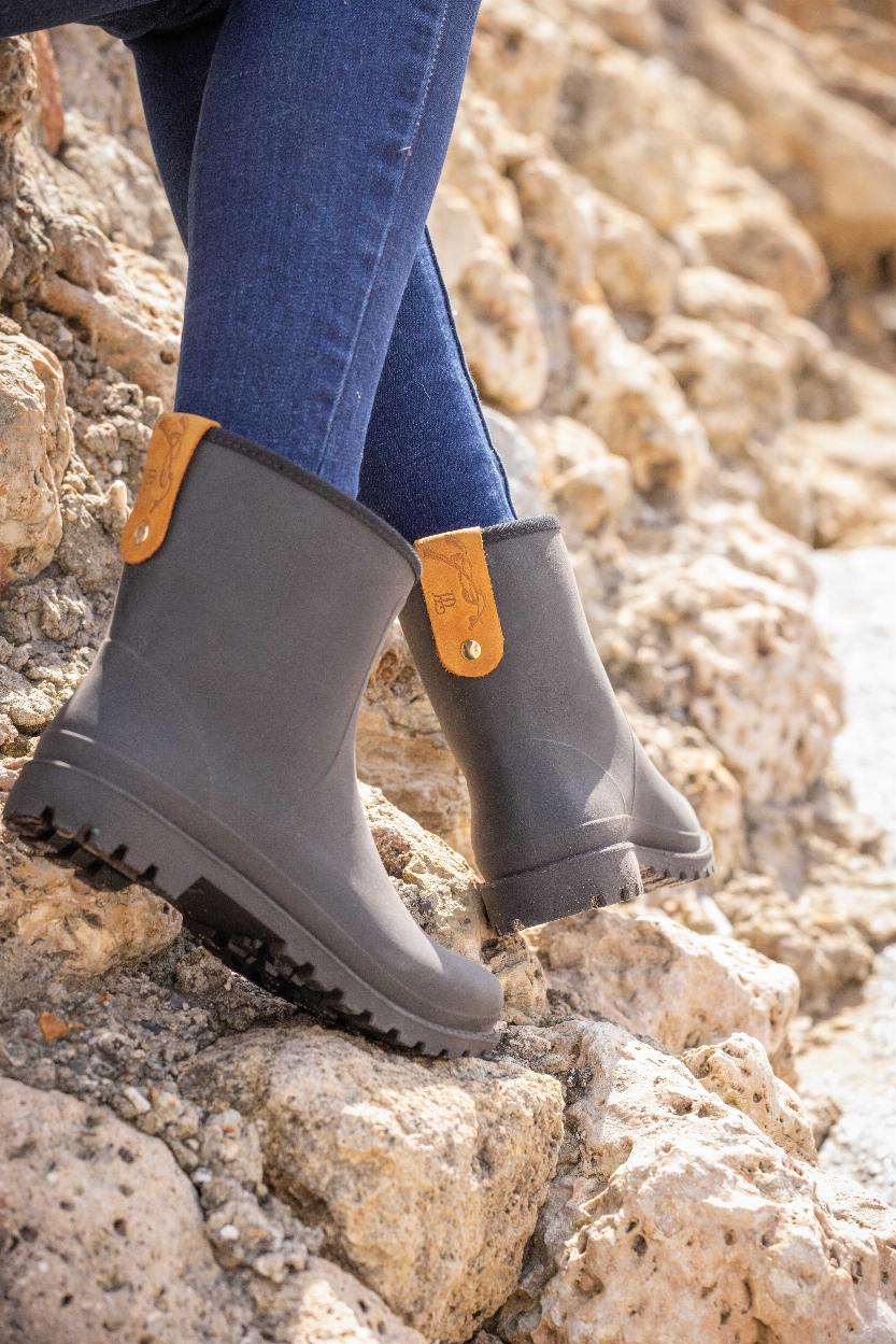 Penelope Lulu Rubber Boots Black