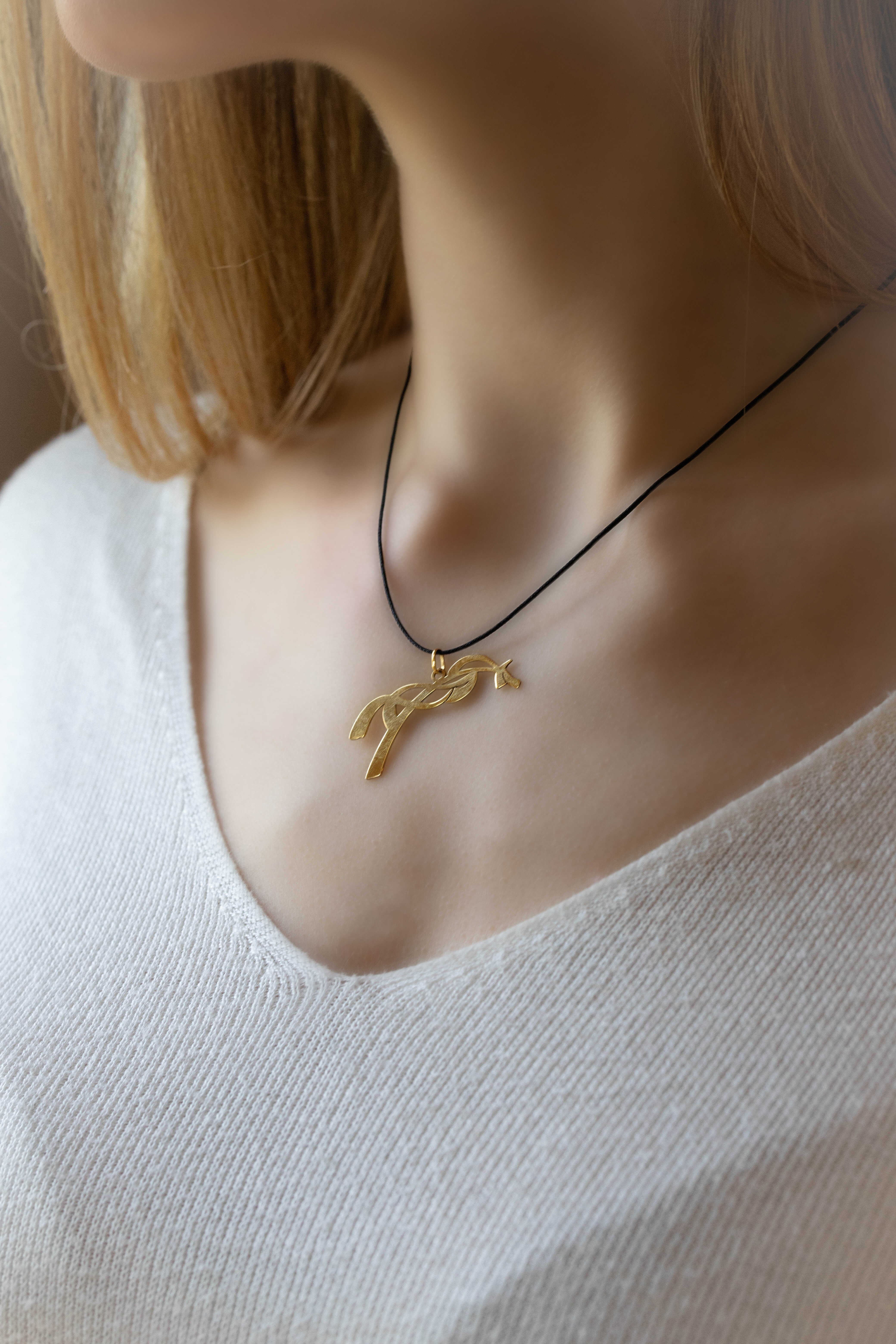 Pénélope Equestre Necklace Golden - 7