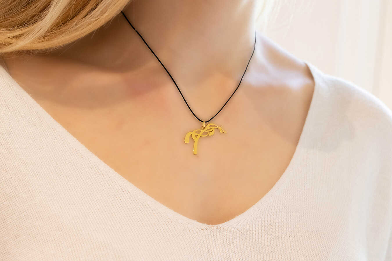 Pénélope Equestre Necklace Golden - 8
