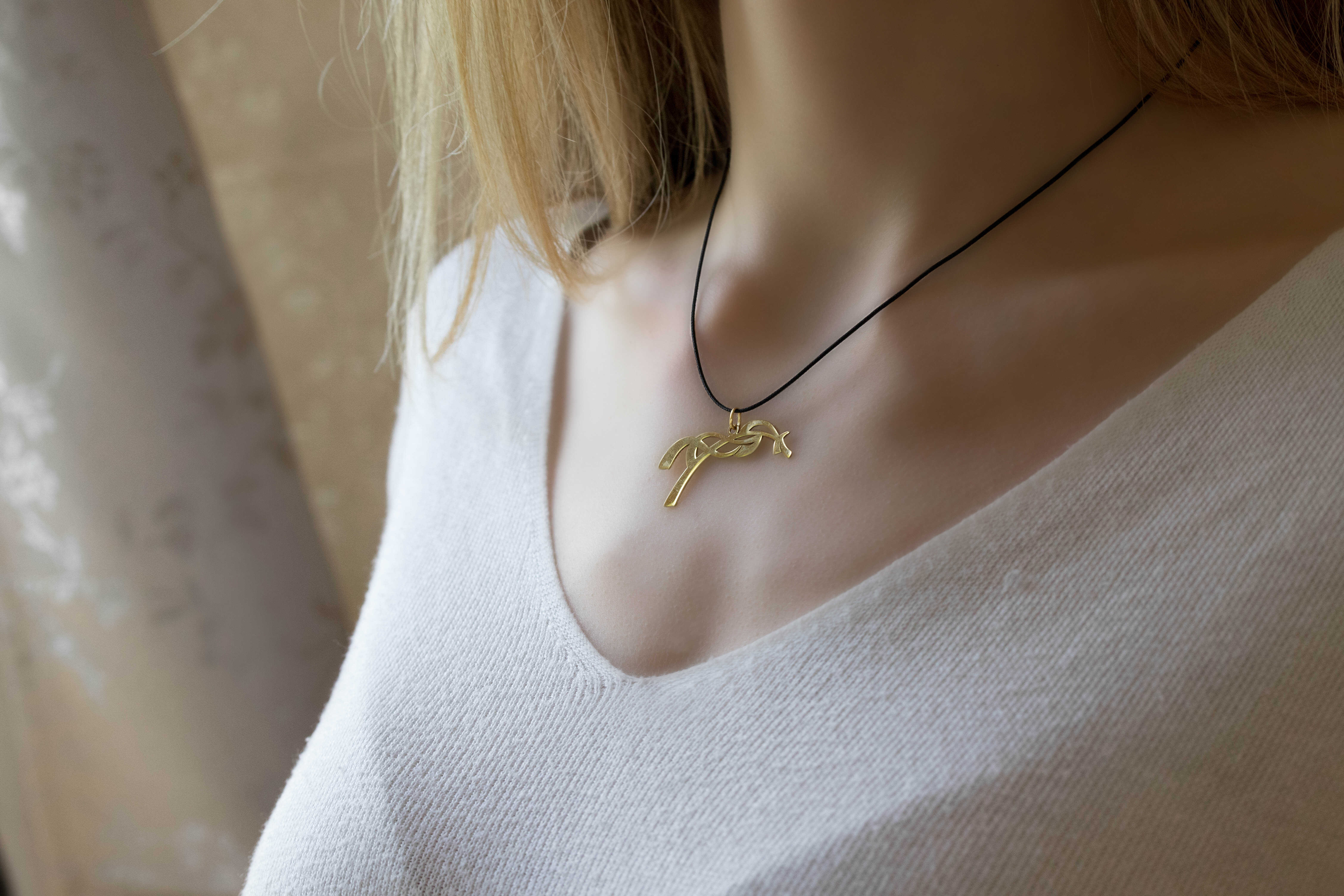 Pénélope Equestre Necklace Golden - 3