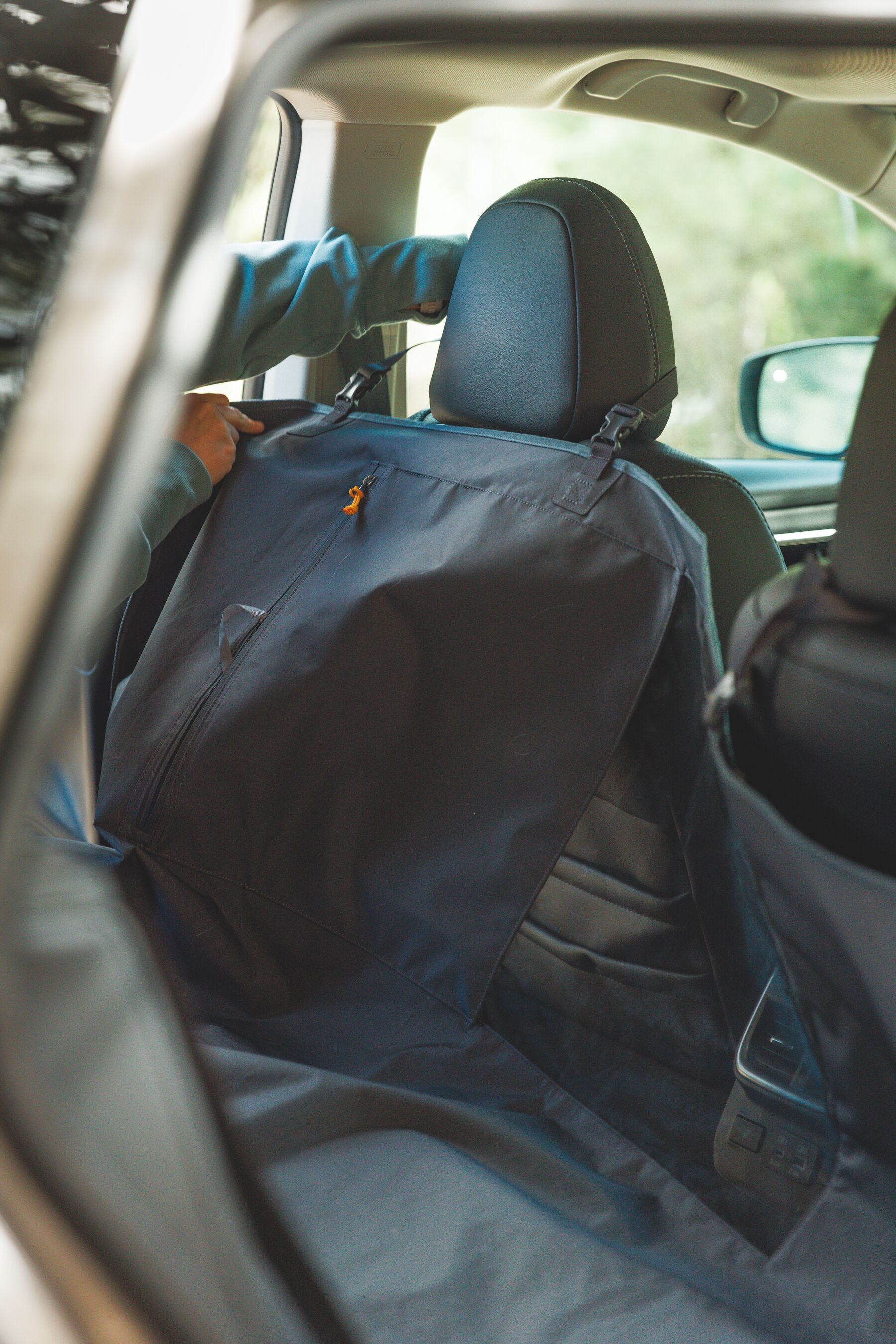 Ruffwear Dirtbag Dog Car Seat Cover - Basalt Gray - 5