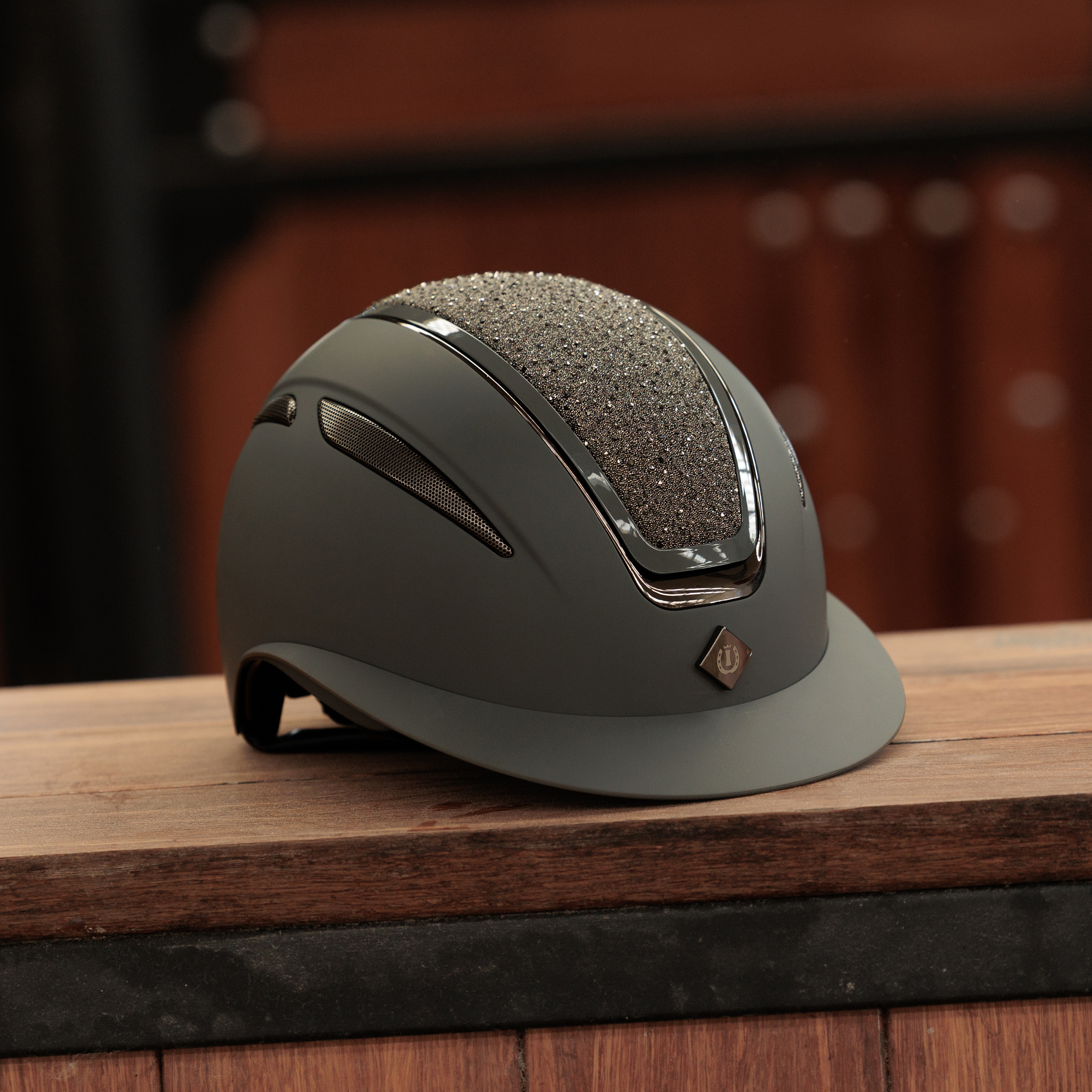 Imperial Riding Riding helmet Olania Deluxe big visor - Grey - 4