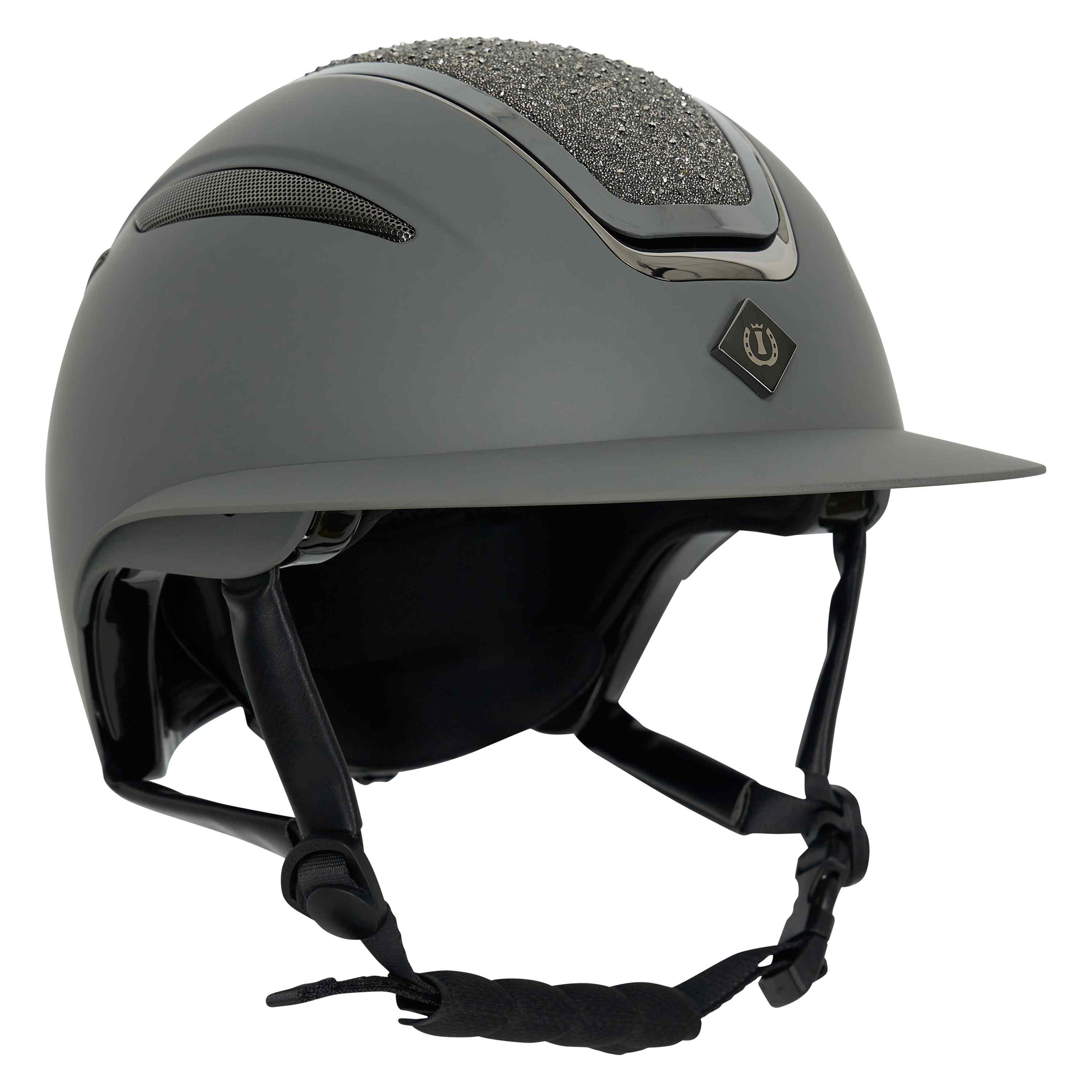 Imperial Riding Riding helmet Olania Deluxe big visor - Grey